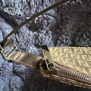 Fendi Brown and Tan Monogram Bag
